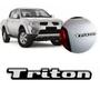 Imagem de Emblema Adesivo Resinado Mitsubishi TRITON L200 Escovado