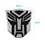 Imagem de Emblema Adesivo Transformers Cromado C/ Preto Universal 7,5 cm x 8 cm