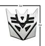Imagem de Emblema Adesivo Transformers Tuning Autobot Decepticons