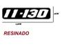 Imagem de Emblema Adesivo VW Num. 11-130 Prata/Preto - Alta Qual.