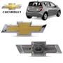 Imagem de Emblema Chevrolet Sonic Dourado Borda Cromada Adesivo