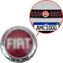 Imagem de Emblema Fiat Idea Stilo 2003 A 2007 Grade Vermelho