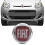 Imagem de Emblema Grade Dianteira Fiat Palio Idea Punto Stilo Linea Weekend Novo Uno Vermelho Dupla Face