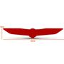 Imagem de Emblema Letreiro Jeep Renegade Trailhawk Wrangler Cromado e Vermelho Porta Malas