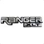 Imagem de Emblema Letreiro Lateral Ranger Xlt Cromado Com Fundo Preto