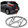Imagem de Emblema Logo Hyundai HB20 Tampa MALA 2013 2014 2015 2016 2017 2018 2019 2020 2021 Cromado