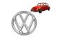 Imagem de Emblema Logo  Vw Capô Fusca Antigo Cromado