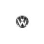 Imagem de Emblema Logo VW Cromado Fundo Preto Porta Mala Fox Gol Voyage Golf