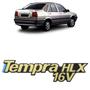 Imagem de Emblema Porta Malas Fiat Tempra 1996 A 1999 HLX 16V Dourado