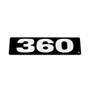 Imagem de Emblema Potência Acrilico Preto com Espelhado P Scania 360