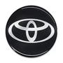 Imagem de Emblema Resinado Toyota Preto Calota 48 mm 4 Peças