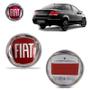 Imagem de Emblema Traseiro Fiat Linea 95MM Vermelho Adesivo