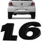 Imagem de Emblema volks palavra 1.6 gol g5 2009 a 2011 preto brilhante