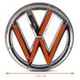 Imagem de Emblema Volkswagen Grade Dianteira Gol Voyage G6 13 a 16 Gol Voyage G8 2018 Cromado Fita Dupla Face