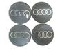 Imagem de Emblemas Centro Rodas Audi A3 A4 A6 A8 Q7 Tt Quattro S3 S4