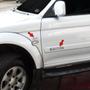 Imagem de Emblemas Pajero Sport Hpe Vgti 2009 Adesivo Mitsubishi Preto