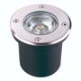 Imagem de Embutido de Solo LED 12W Inox Cromado Redondo Luz Branco Quente Bivolt Luminatti