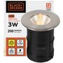 Imagem de Embutido Solo Redondo Led Inox 3w 3000k IP65 Black+Decker