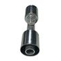 Imagem de Emenda Ar Cond Reta 12mm Com Ventil R12 Alumínio Com Clip