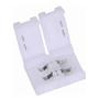 Imagem de Emenda Conector Branco Para Fita Led Sigle Color 8 Mm