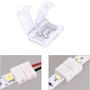 Imagem de Emenda Conector Branco Para Fita Led Sigle Color 8 Mm
