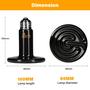 Imagem de Emissor de calor cerâmico HealSmart Reptile Heat Lamp 150W, pacote com 4