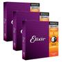 Imagem de Encordoamento Elixir Violão 012 Light Kit com 3