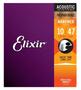 Imagem de Encordoamento Elixir Violão  Aço PHOSPHOR BRONZE NANOWEB