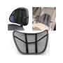 Imagem de Encosto lombar carro cadeira veicular massageador corretor postural apoio costas ergonomico preto