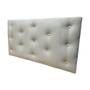 Imagem de Encosto Rimar Furniture Beige Plush para cama de 1,5 lugares