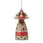 Imagem de Enesco Jim Shore Heartwood Creek Natal Floral Angel Ornamento Suspenso, 4,75 Polegadas, Multicolor