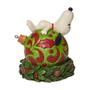 Imagem de Enesco Peanuts por Jim Shore Snoopy Lay on a Christmas Ornament Figurine, 5.125 Inch, Multicolor