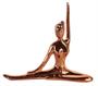 Imagem de Enfeite Bailarina Yoga de Cerâmica Rose Gold