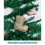 Imagem de Enfeite Bota Natalina Sortidas 6cm Com 4 Peças Decoração Árvore de Natal Festa Natalina Papai Noel