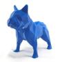 Imagem de Enfeite Bulldog Cachorro Geométrico Preto Decoração 3D 10cm