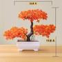 Imagem de Enfeite De Mesa Bonsai Artificial Plástico Decoração Laranja