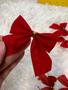 Imagem de Enfeite de natal laço com glittey vermelho 5,5CM com 12 unidades