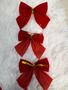Imagem de Enfeite de natal laço com glittey vermelho 5,5CM com 12 unidades