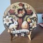 Imagem de Enfeite de Natal, Páscoa quadrinho com suporte para mesa em MDF com 20cm