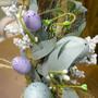 Imagem de Enfeite de Páscoa Árvore com Ovos Azul e Lilás 39 cm  Páscoa Formosinha
