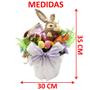 Imagem de Enfeite De Páscoa Coelha Em Palha Decoração Arranjo De 35cm