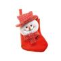 Imagem de Enfeite de Pendurar Bota Boneco de Neve - Vermelho e Branco - 25cm - 1 unidade - Cromus - Rizzo