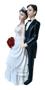 Imagem de Enfeite Decoração Casamento Casal Noivos Noivinhos 26cm