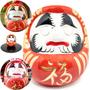 Imagem de Enfeite Decorativo Daruma Boneco Sorte Paz Prosperidade Fortuna Zen Decoração Casa