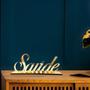 Imagem de Enfeite Decorativo de Mesa - Saúde Dourado - Decoração com Base Sala