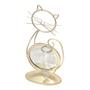 Imagem de Enfeite Decorativo Gatinho Metal Com Espelho  Gato Floreira - Dourado2