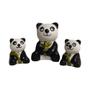 Imagem de Enfeite Decorativo Miniatura Familia Urso Ursinho Panda