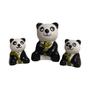 Imagem de Enfeite Decorativo Miniatura Familia Urso Ursinho Panda - Hp Decor