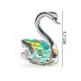 Imagem de Enfeite Decorativo Ornamento Estatueta Cisne Vidro Cristal