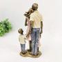 Imagem de Enfeite Estatua Familia Casal 3 Filhos 25x11x7cm Dourado - Inigual